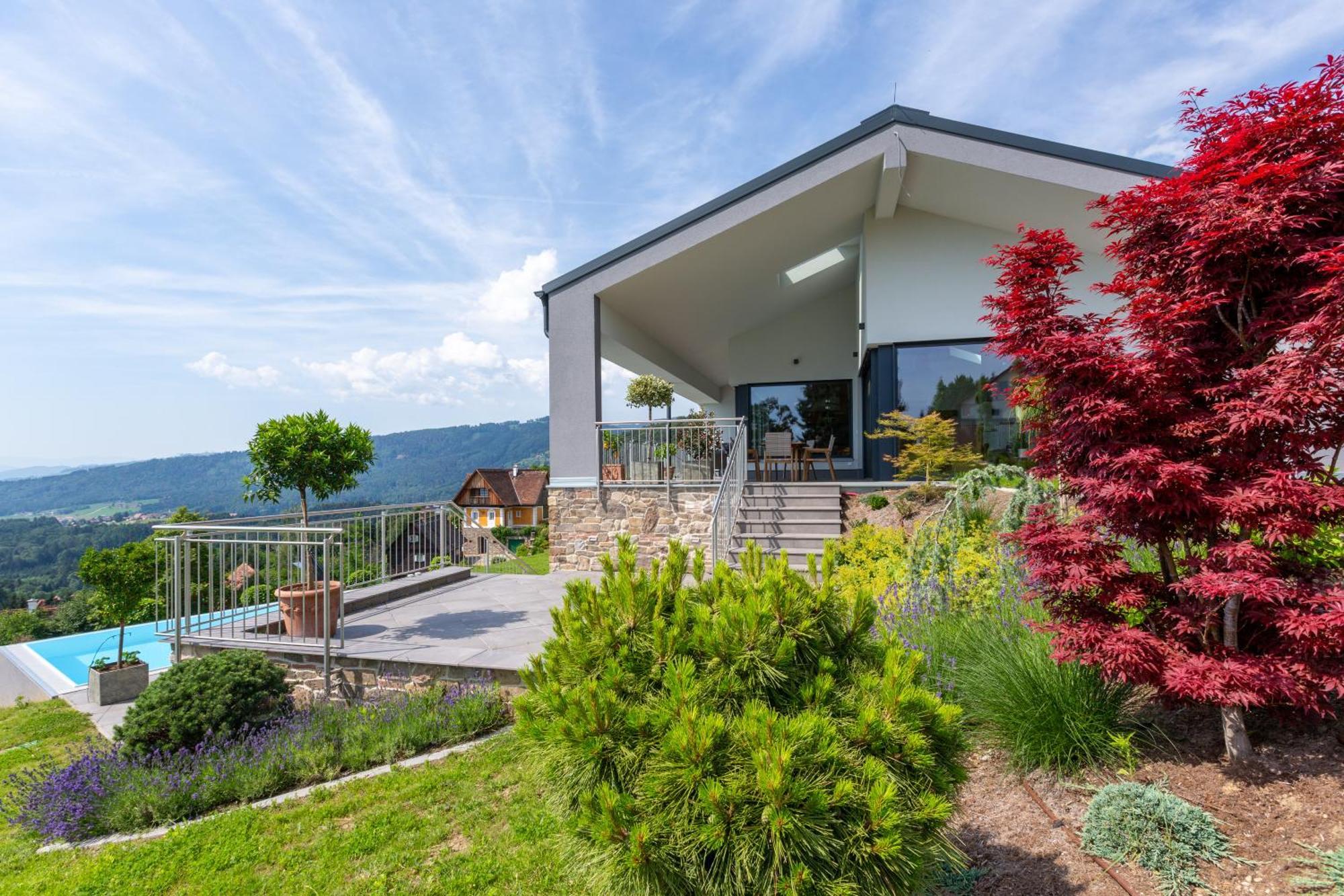 Greim15 --- Ganzes Ferienhaus Mit Fernsicht, Pool, Wellness Дойчландсберг Экстерьер фото